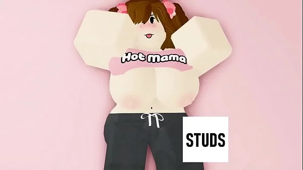 STUDS - Brunette step mom MILF shows off in nude photo shoot (ROBLOX PORN/RR34)