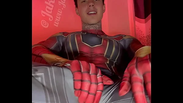 Stroking My Massive Cock In Super Hero Costumes Before Shooting A Huge Load