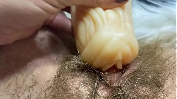 Huge erected clitoris fucking vagina deep inside big orgasm