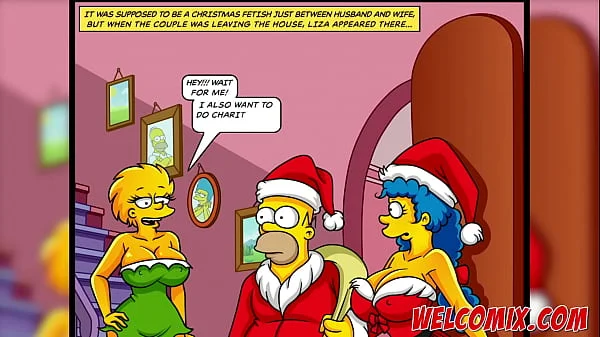 Christmas Present! Giving his wife as a gift to beggars! The Simptoons, Simpsons Hentai