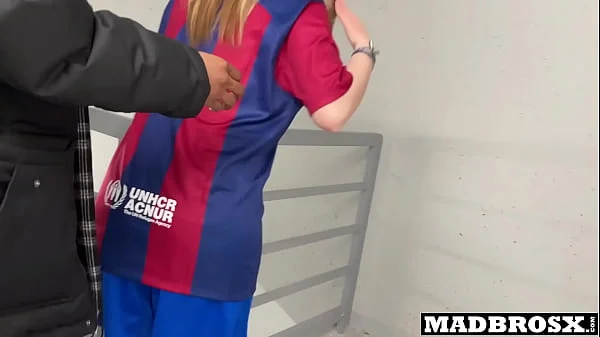 A Barcelona Supporter Fucked By PSG Fans in The Corridors Of The Football Stadium !!!