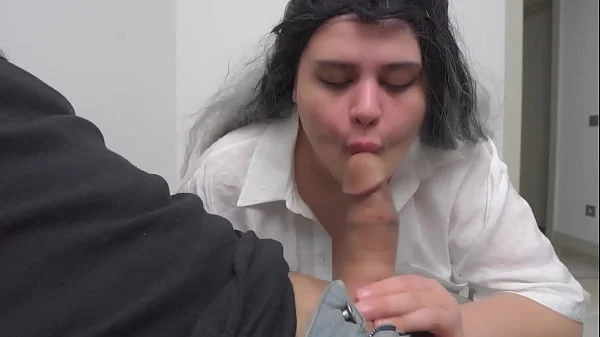 MUST SEE THE REACTION! Hot girl caught me jerking off in Public waiting room.