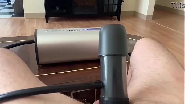 New Cock Milking Machine VacuGlide while Mommy doesn’t see (by AutoBlow)