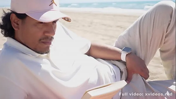 A Boy Reads Relaxed But SHE DOES THIS to Him on the Beach