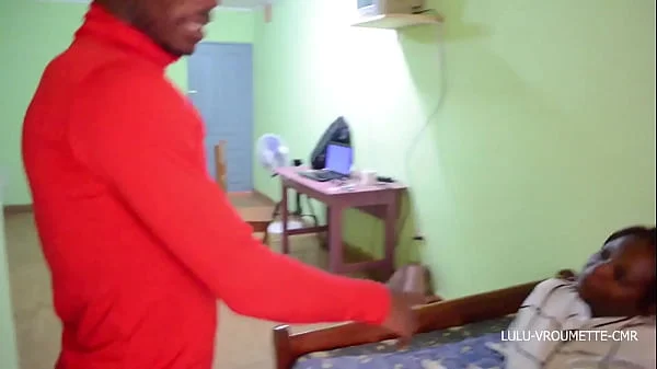 An orgy fuck between two guys and a pretty girl during the preparation for the Easter party in Cameroon after leaving the church. to see on African Street thug