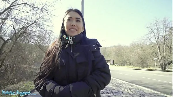 Public Agent Asian babe Alina Crystall Fucks Stranger for Cash