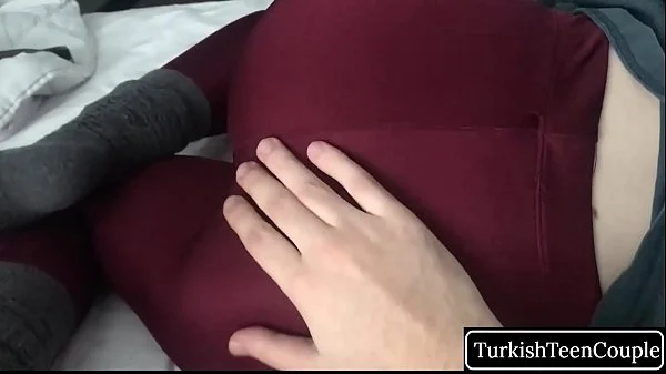 Turkish Stepsister in leggings wants to fuck and cumshot