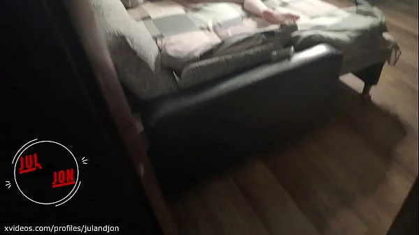 Monster cock hard fucked tight pussy when girl masturbate her ass with dildo.