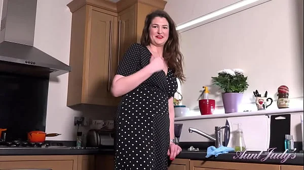 AuntJudys -  Tall 35yo MILF Felicity gives you JOI in the kitchen