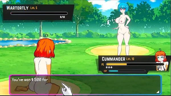 Oppaimon [Pokemon parody game] Ep.5 small tits naked girl sex fight for training