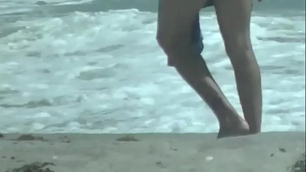 My Wife plays with Black Cock and gets her pussy eaten at the nude beach!