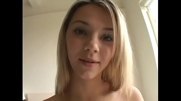 Nice tits blonde honey rides a hot hard long dong in and gets cum