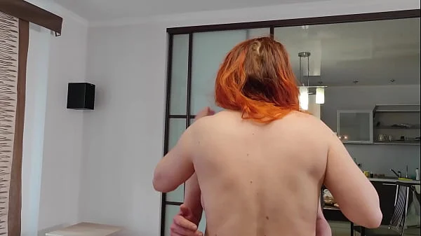 HUGE CREAMPIE IN PUSSY for Busty Milf - Redhead Big Ass Mom Want More &More