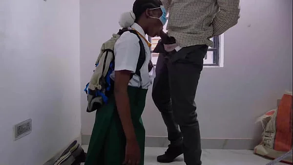 Science Teacher uses his long cock as a tool to discipline a bad senior student for being so naughty