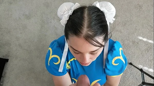 Halloween - Chun Li is and must now suck dick and get covered in cum as punishment